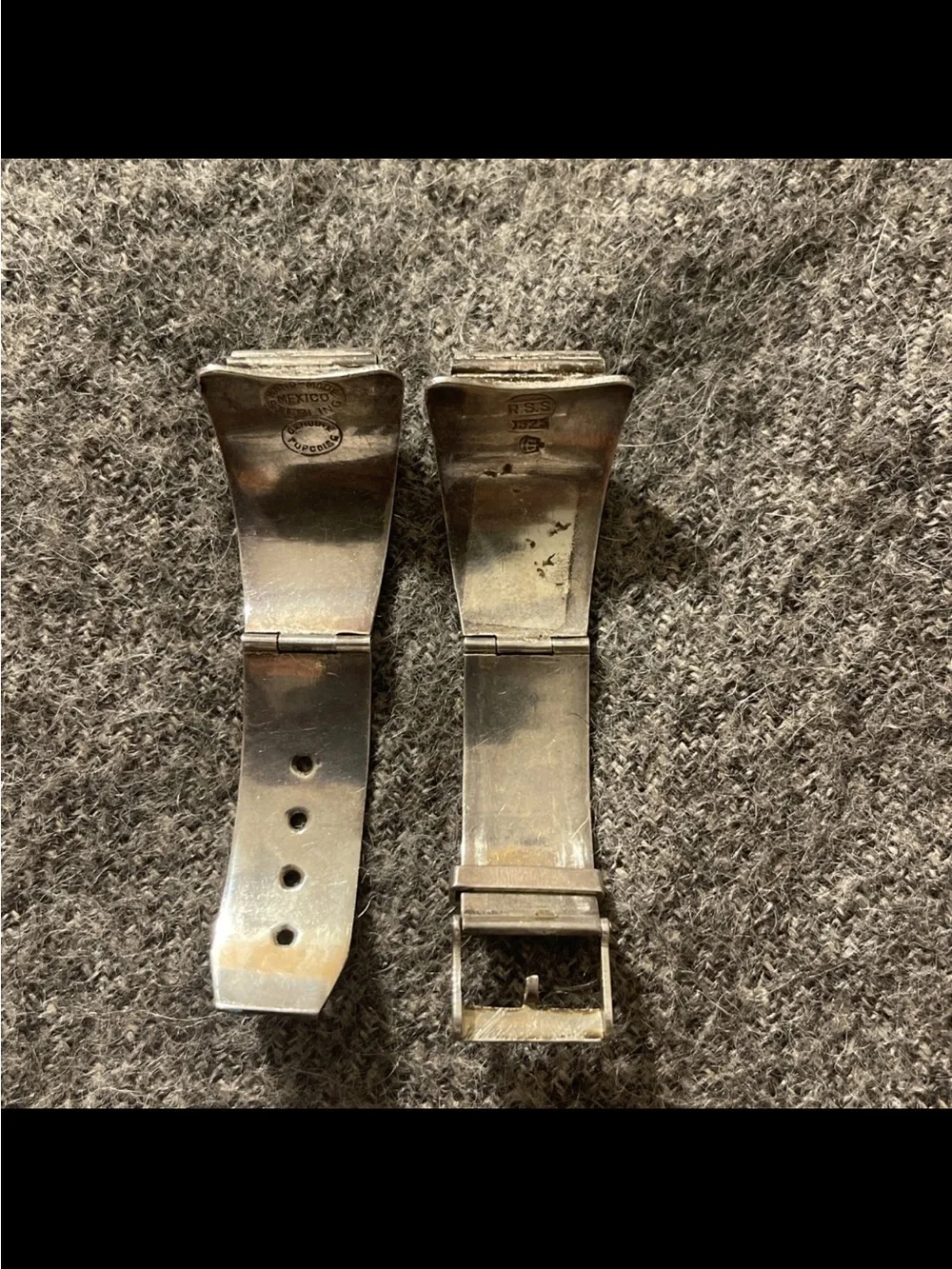 Sterling Silver and Turquoise Watch Band from Mexico